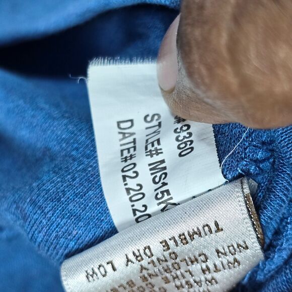 Peter Millar Quarter Zip Large 100% Cotton Blue Golf 1/4 Zip Pullover Size XL - Picture 8 of 14